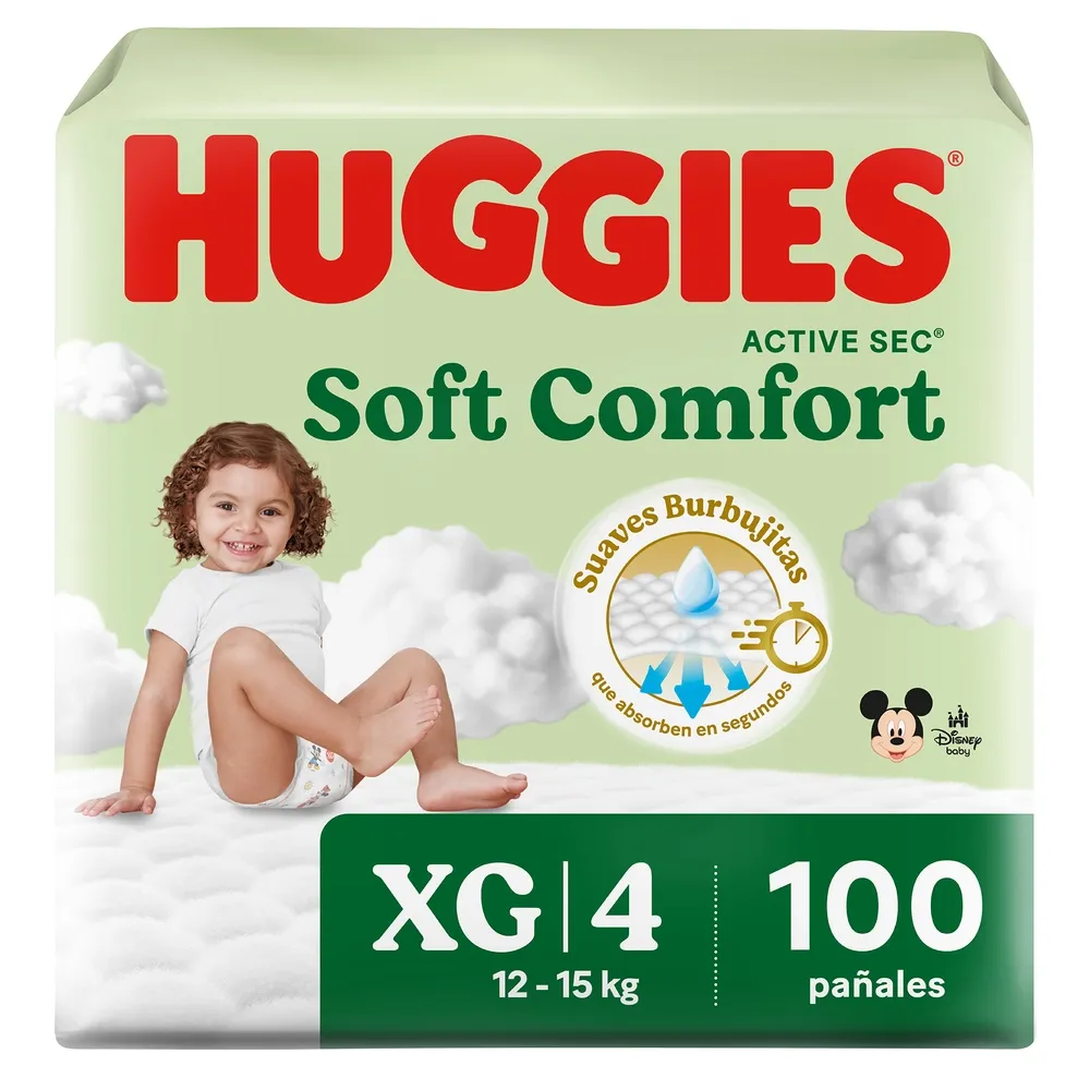 Pañales Huggies Soft Comfort XG